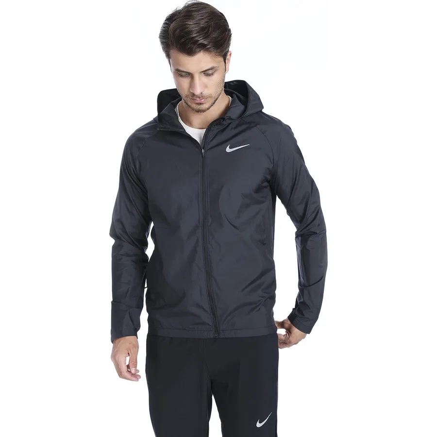 Мужская куртка от дождя с капюшоном Nike, Черный