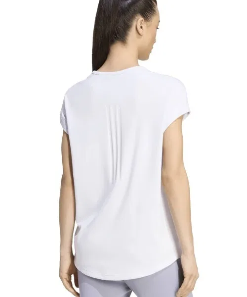 Женская футболка с коротким рукавом свободного кроя Adidas Training French Sleeve, Lilac — фото 2