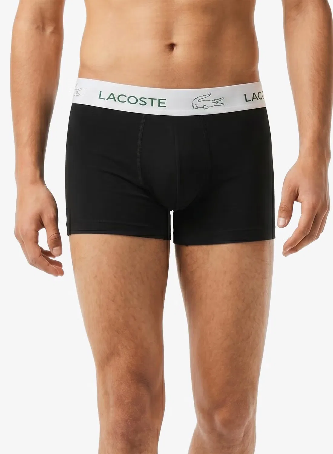 Трусы-боксеры базовые комплект из 3 штук Lacoste, черный — фото 3