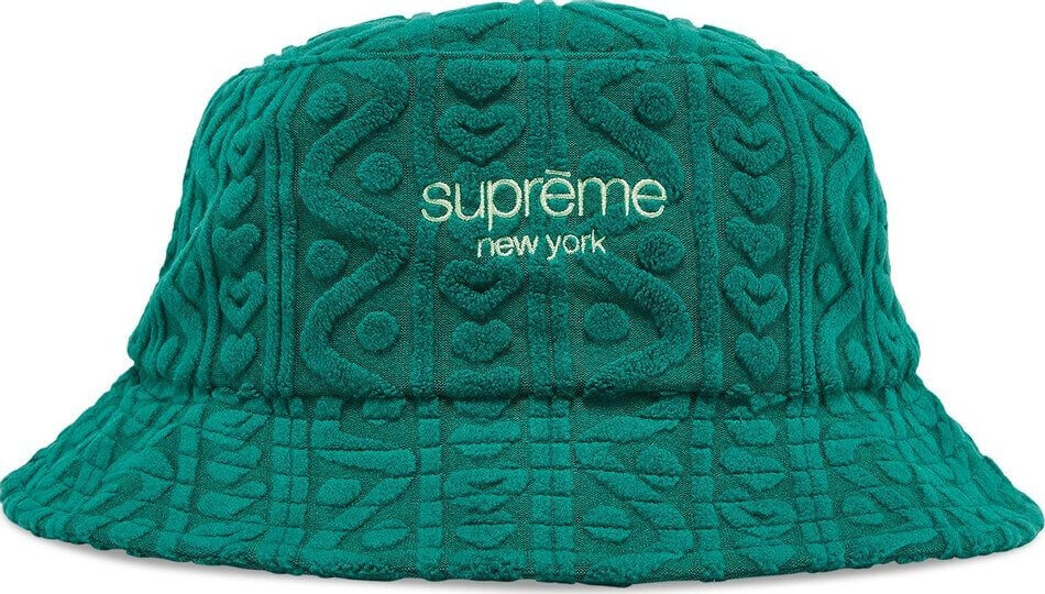 

Панама Supreme Terry Pattern Crusher, зеленый
