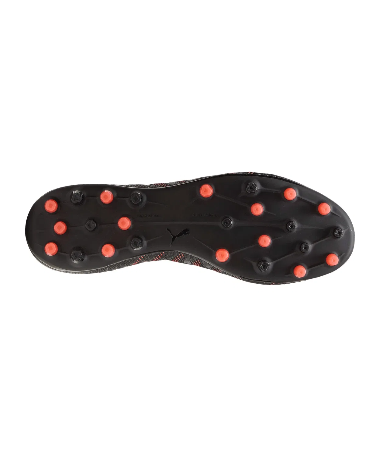 Детские футбольные бутсы для мальчиков с шнуровкой Future 9 Match Mg PUMA PUMA Black Red Bright Grey Strong — фото 2