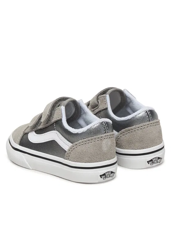 Кеды Old Skool V Vans, серебро — фото 3