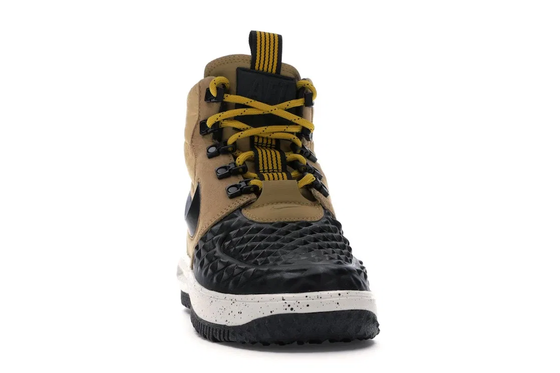 Детские ботинки с утеплителем Nike Lunar Force 1 Duckboot, Metallic Gold/Light Bone-Black — фото 2