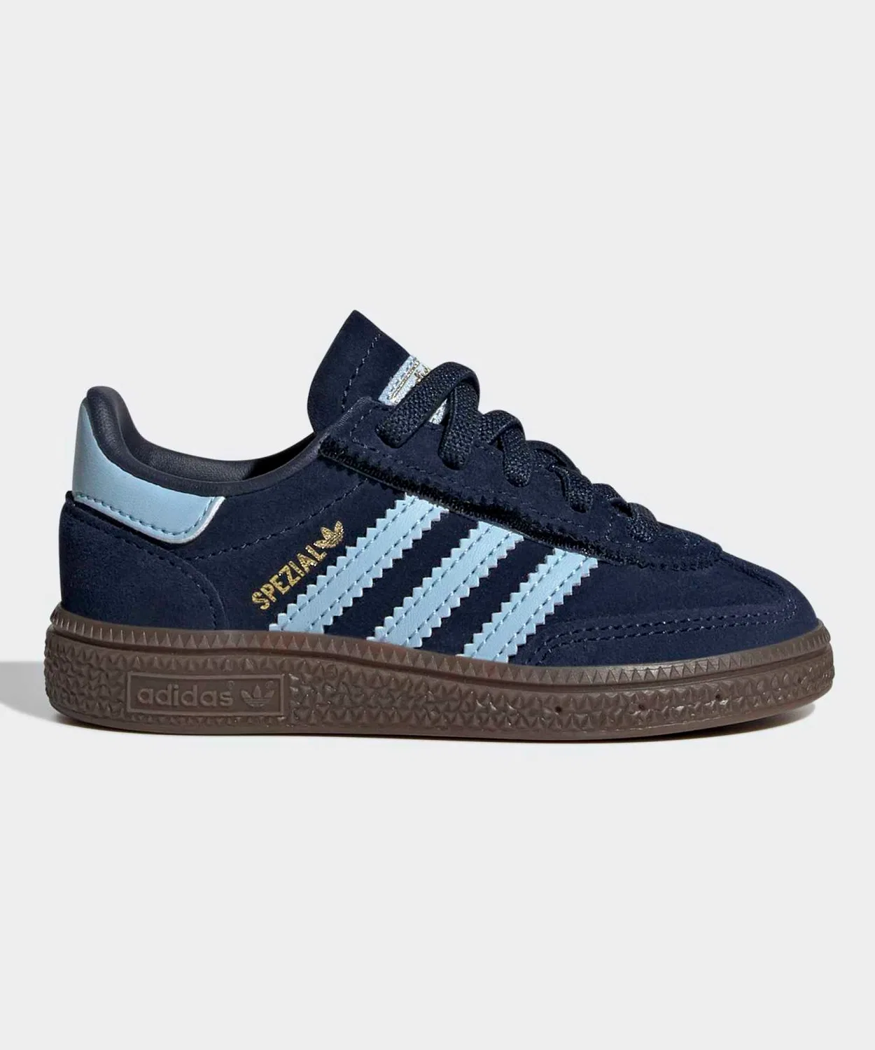 Детские кроссовки с замшевым верхом Handball Spezial Comfort Closure Elastic Lace Kids Adidas, Navy