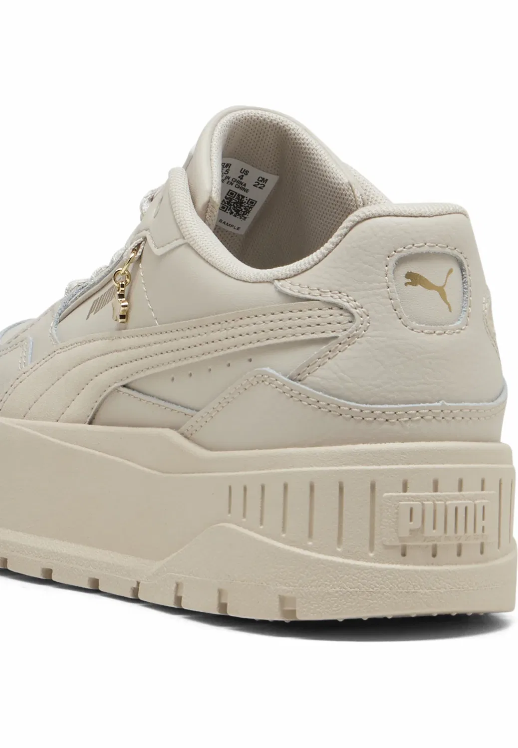Кроссовки с подвеской в виде идола Кармен II Puma, Silver Fog-Silver Fog- Gold — фото 4