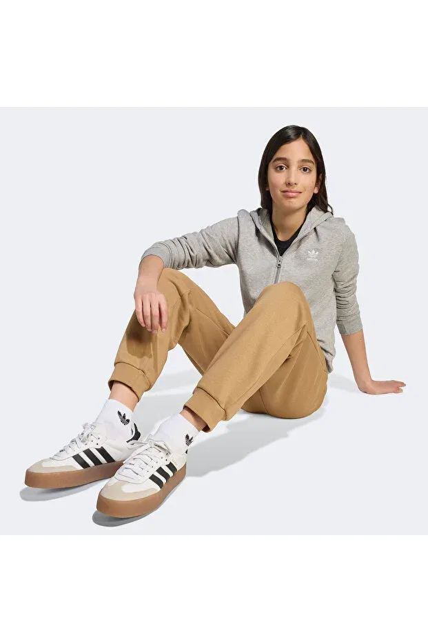 Детские свитшот для девочек с капюшоном Adidas, Gray — фото 4