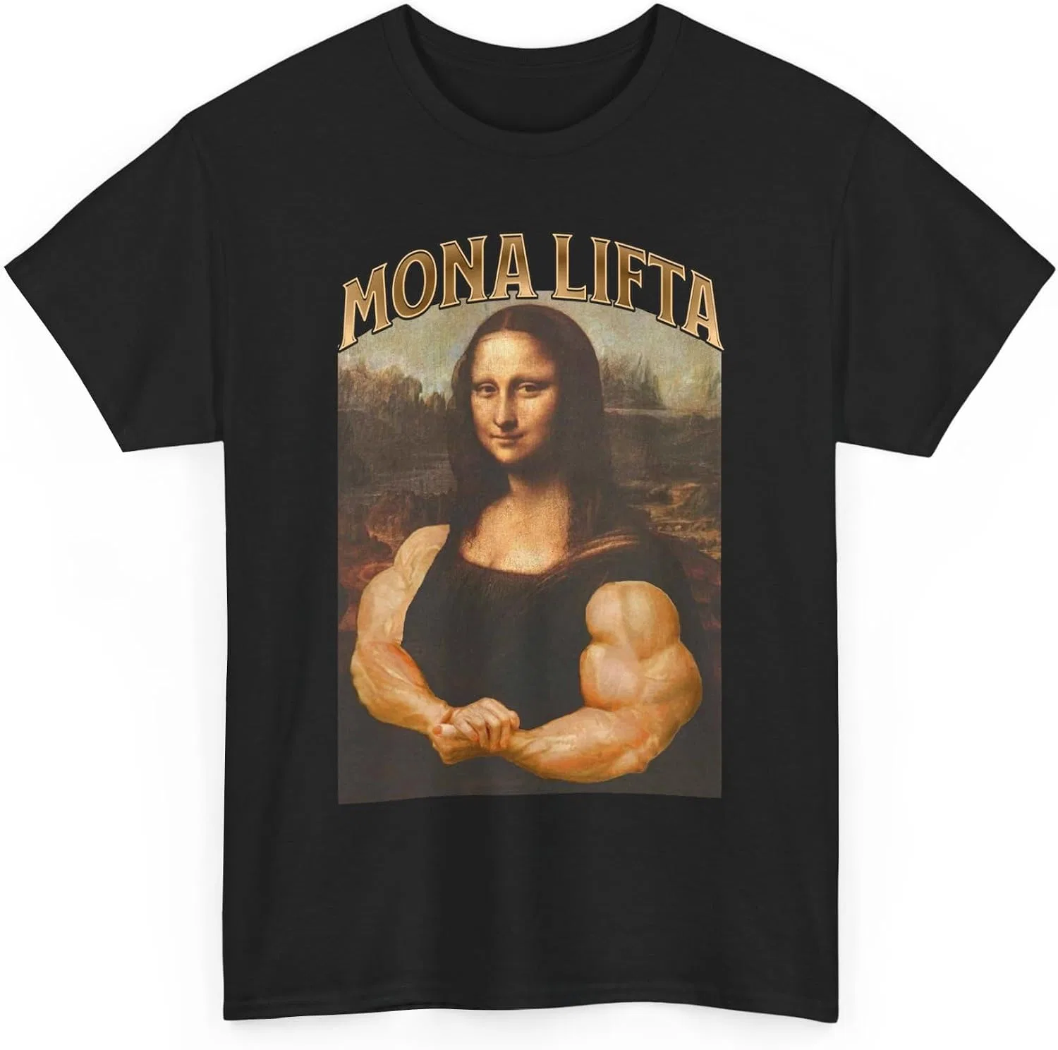 Футболка с принтом Mona Lifta Gildan 5000, Black