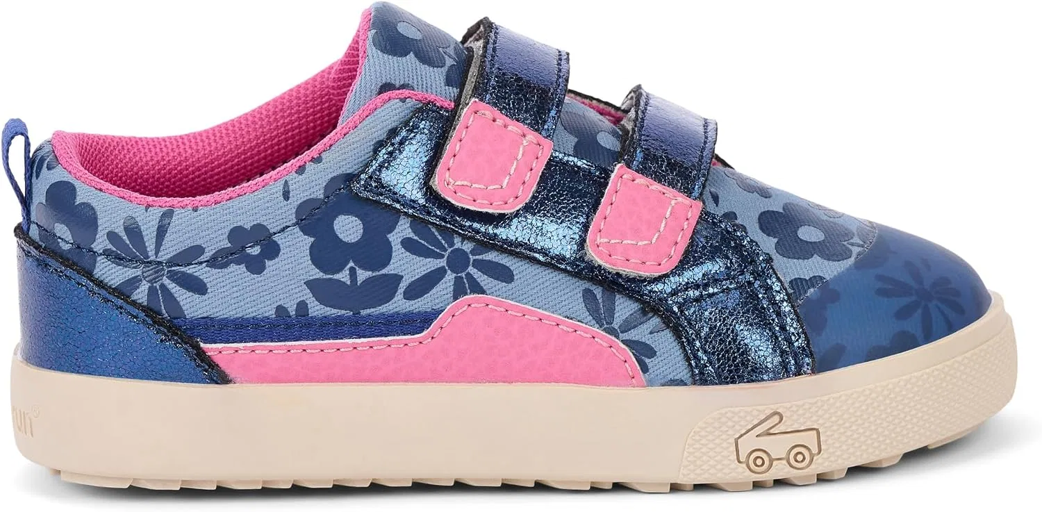 Детские кроссовки для девочек Riley See Kai Run, Blue Floral — фото 3