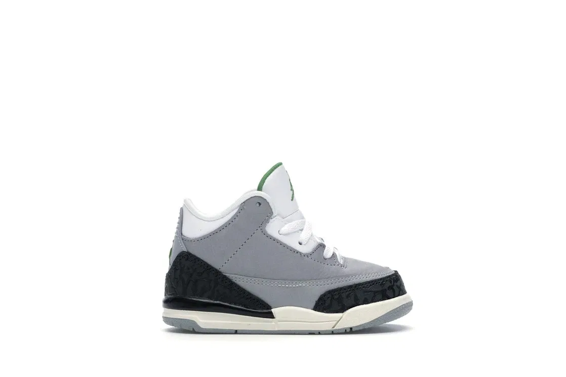 Детские кроссовки Lifestyle Jordan 3 Retro, Chlorophyll Black White