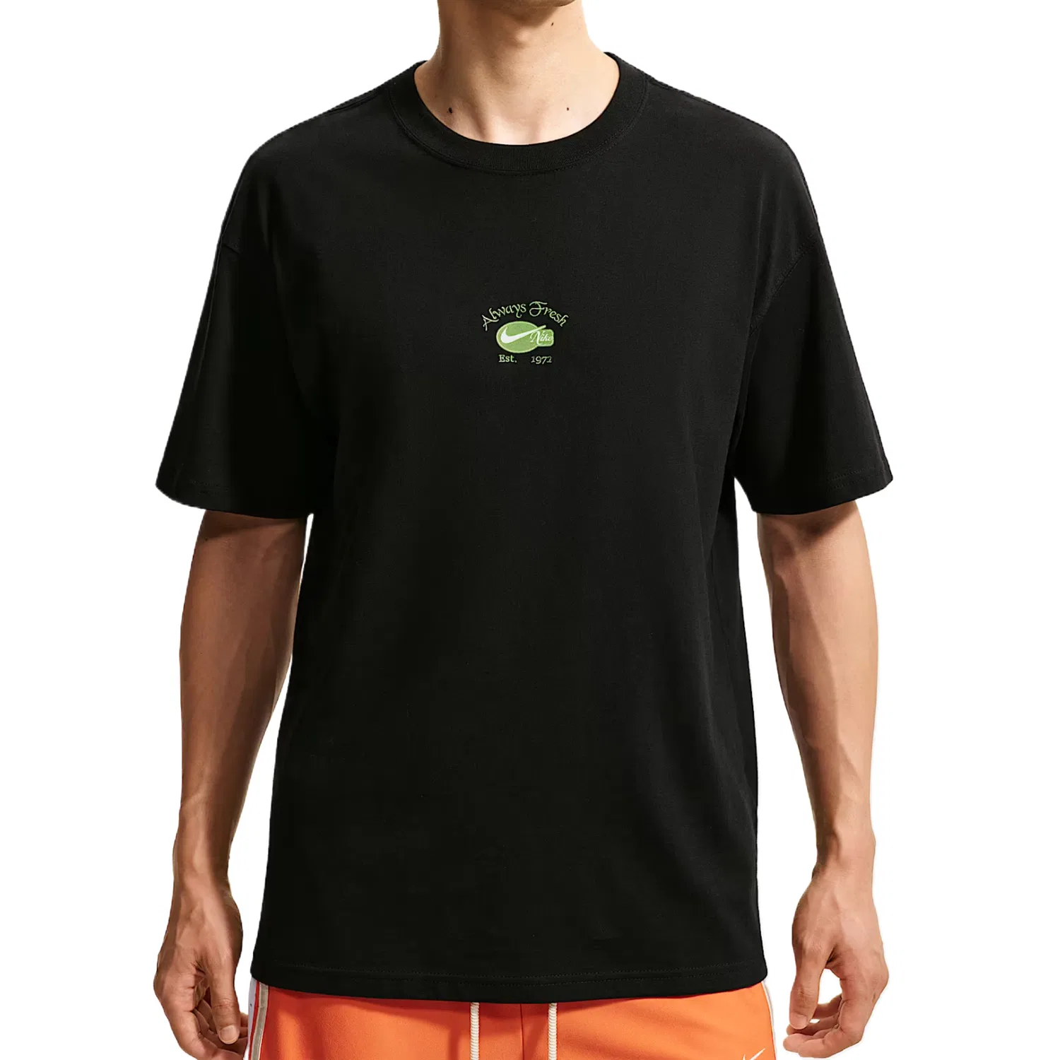 Футболка с круглым вырезом, облегающая, Nike, Black