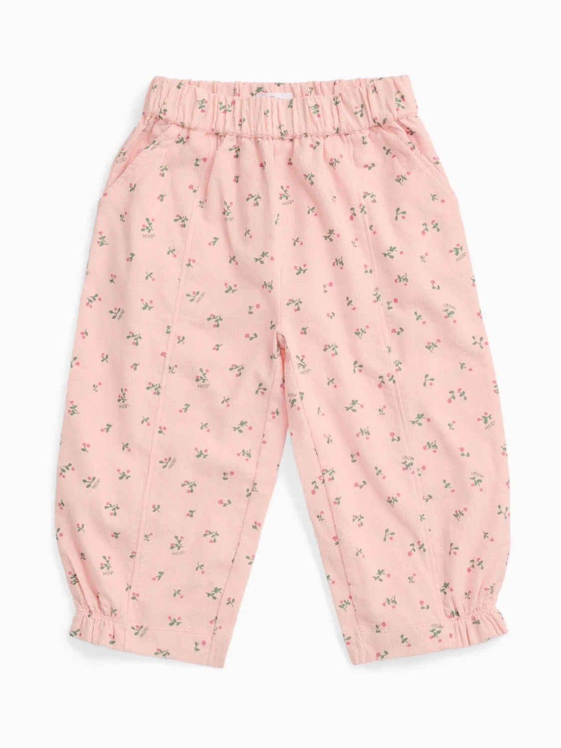 Брюки из вельвета с оборками, модель Floral Soft Corduroy Mori, розовый