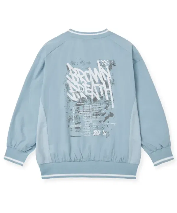 Свитшот Kids 20th Anniversary Woven Pullover, BROWNBREATH, небесно-голубой — фото 2