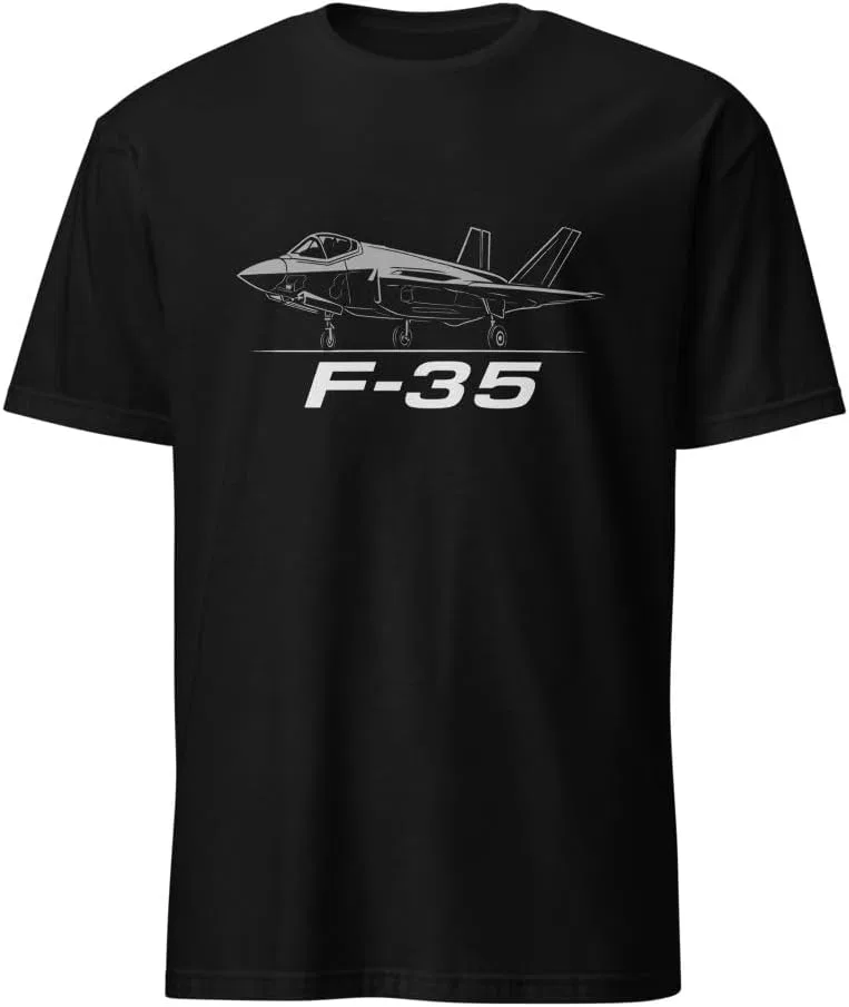 Мужская футболка с F-35 Stealth Fighter Generic, Black