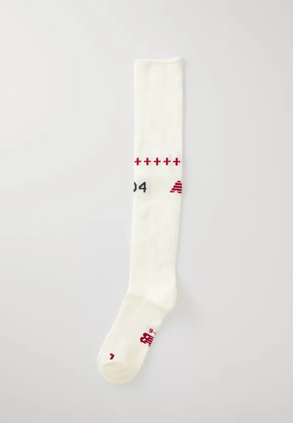 Носки футбольные Bayer 04 away youth sock unisex New Balance, off-white, белый