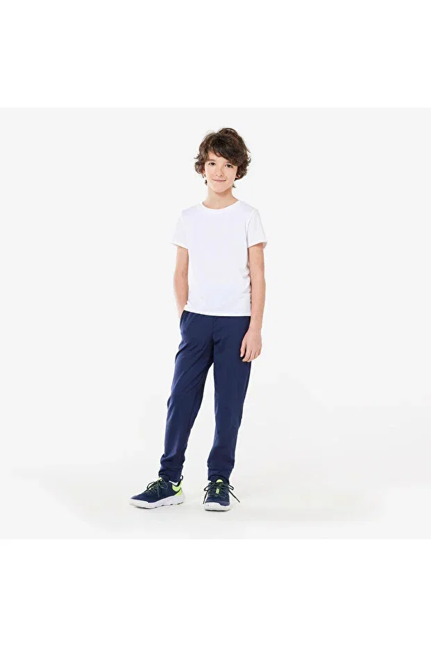 Детские спортивные штаны для девочек скинни Decathlon, Navy Blue — фото 2