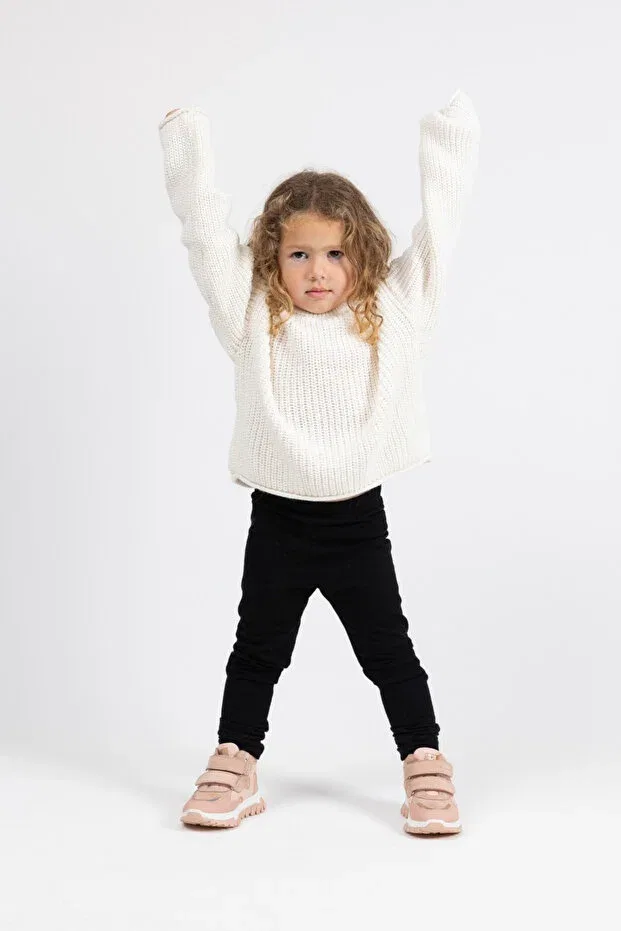 Детские ботинки для девочек на плоской подошве Amore Kids A More, Powder — фото 4