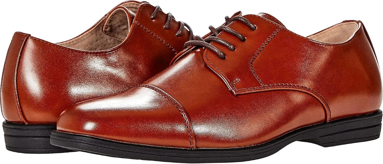 Детские оксфорды с мыском Rolan Florsheim, Cognac — фото 2