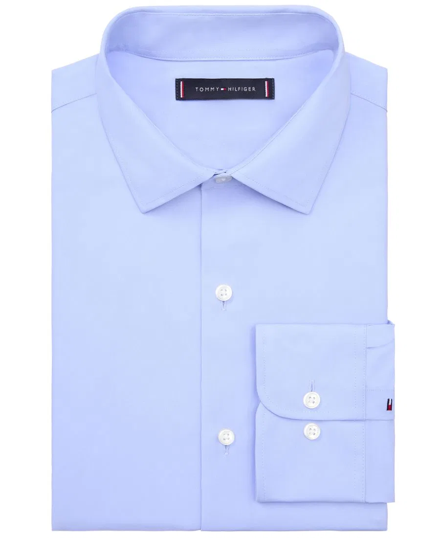 Рубашка Tommy Hilfiger с отложным воротником, Athletic Fit, Blue — фото 4
