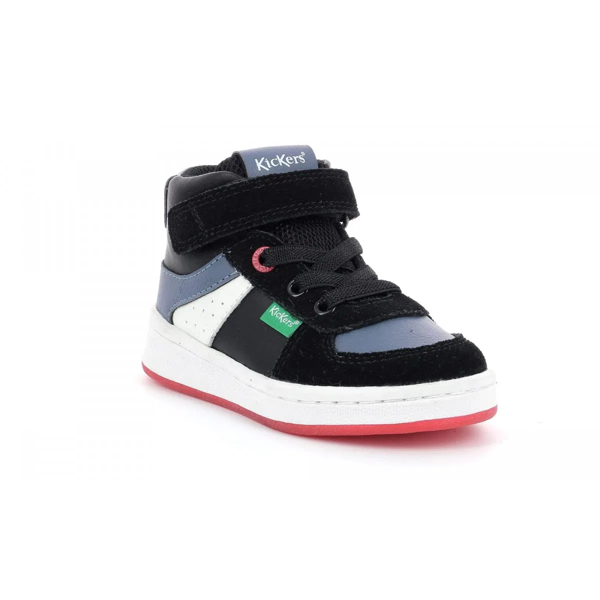 Детские кроссовки для мальчиков высокие Bilbon BB Mid Kickers, Black Grey White — фото 3