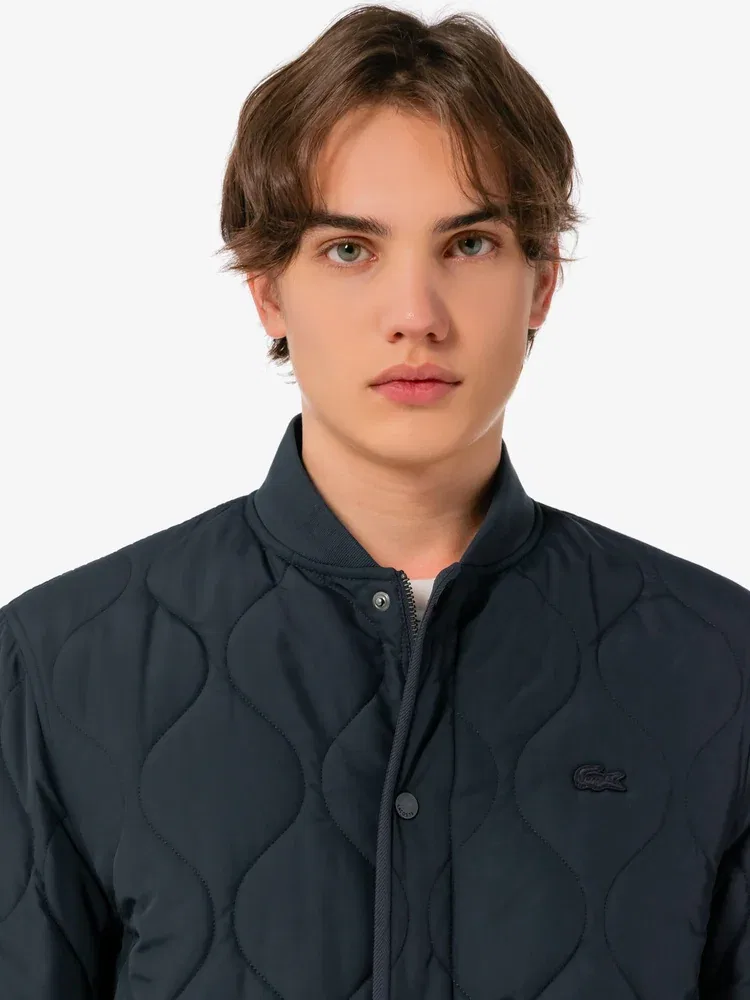 Куртка стеганая Onion Quilting Jacket LACOSTE, Gray Antique Silver — фото 2
