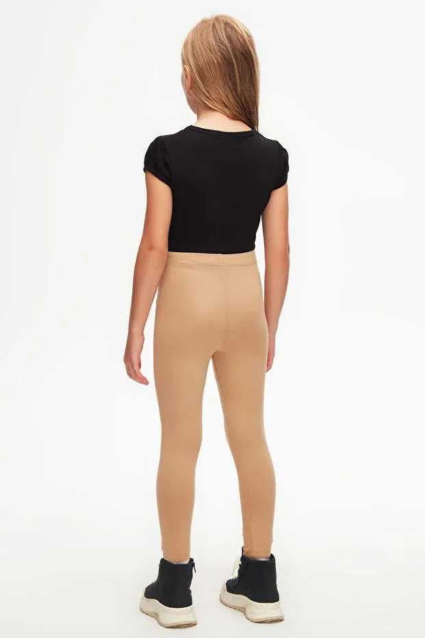 Детские леггинсы для девочек хлопковые Basics Lovetti, Frappe — фото 4