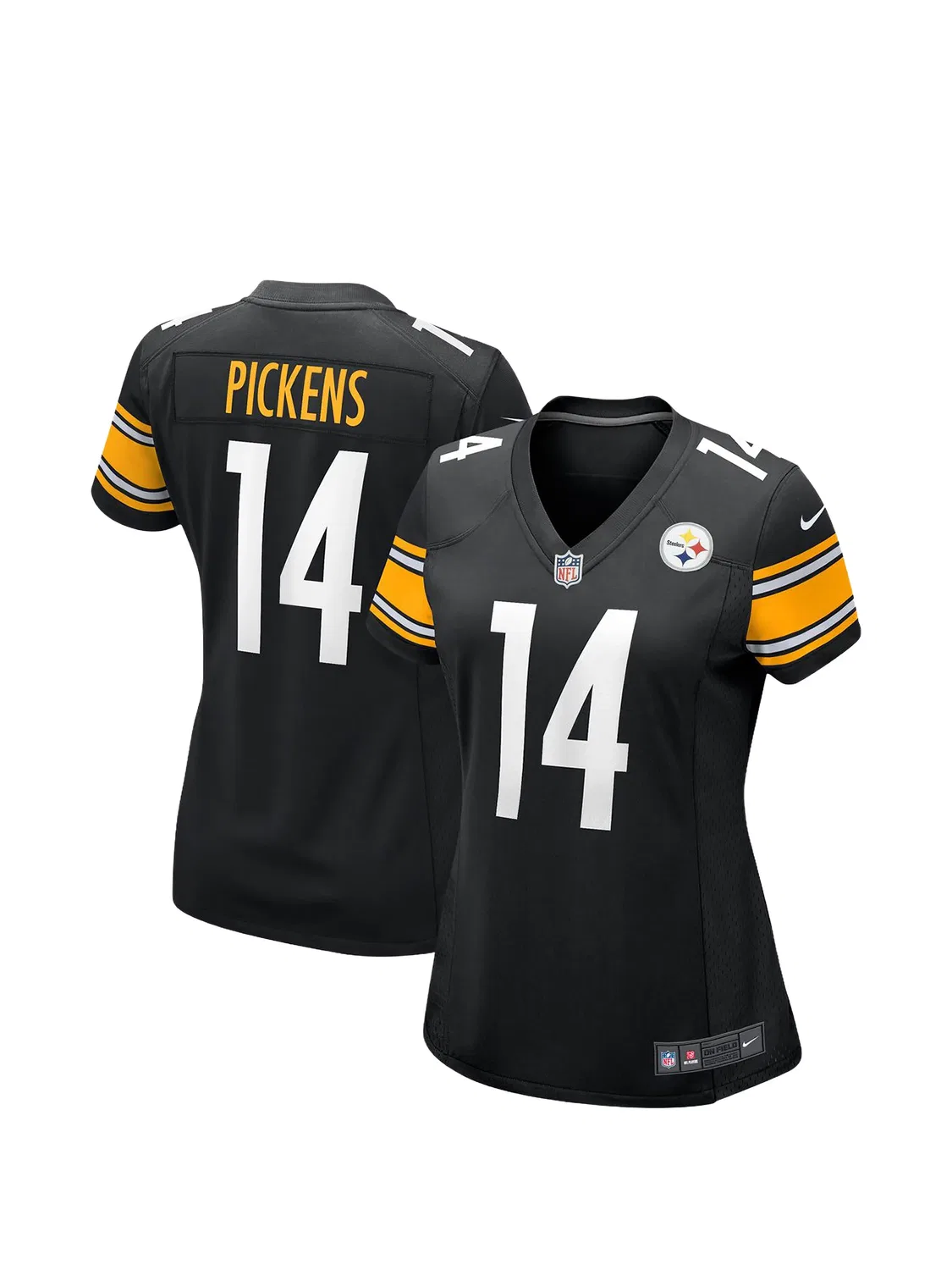 Футболка George Pickens Pittsburgh Steelers Game Player Nike, черный — фото 2