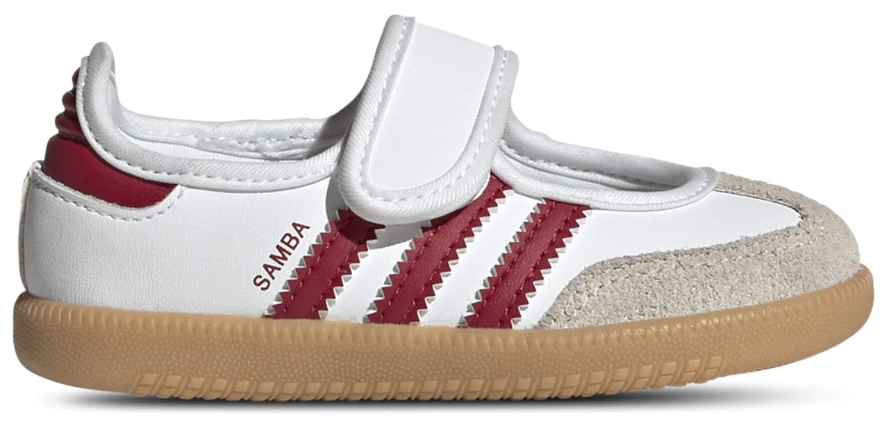 Кроссовки для девочек Samba Jane Adidas, цвет Footwear White/Team Victory Red/Gum