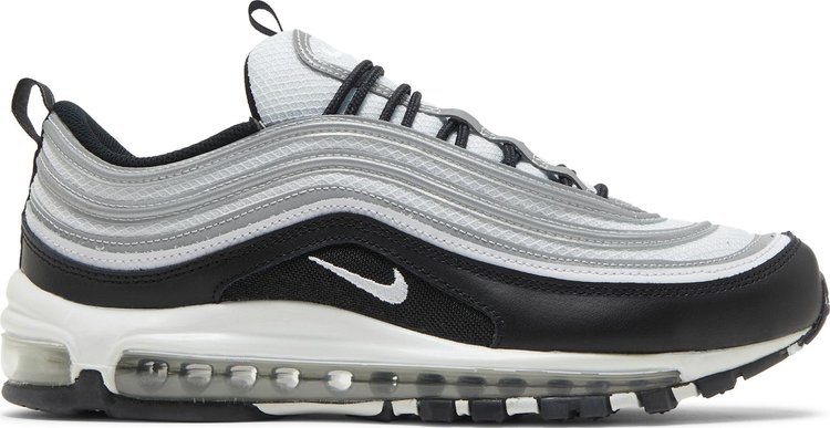 Кроссовки Nike Air Max 97 'Black Metallic Silver', черный - фото