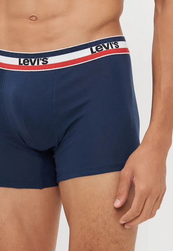 Комплект из двух мужских боксерских трусов с логотипом Levi'S, синий/серый — фото 4