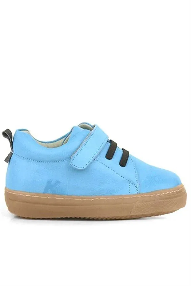 Детские туфли для мальчиков кожаные Hapshoe, Blue — фото 3