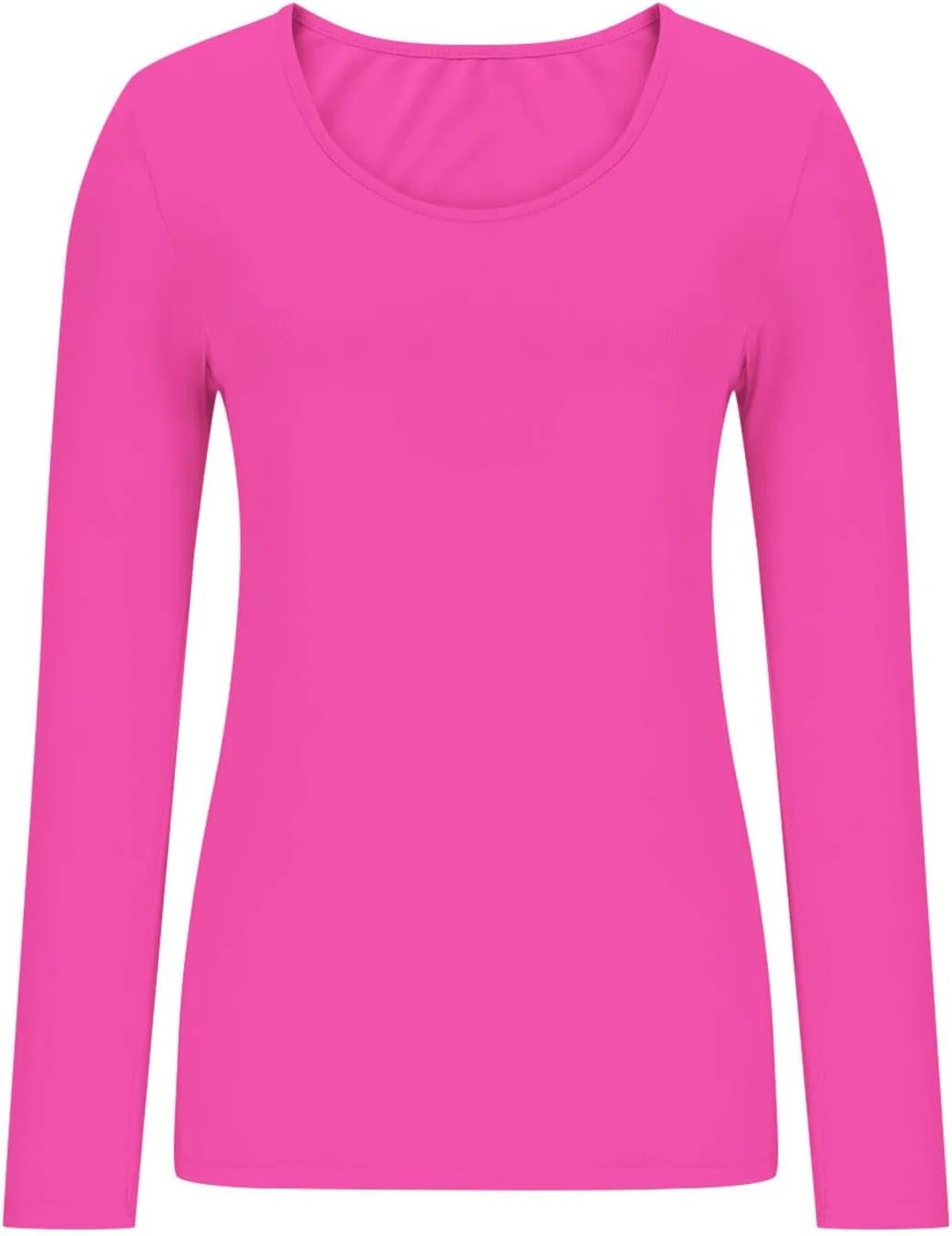 Женский укороченный топ с квадратным вырезом, облегающий, Hot Pink — фото 2