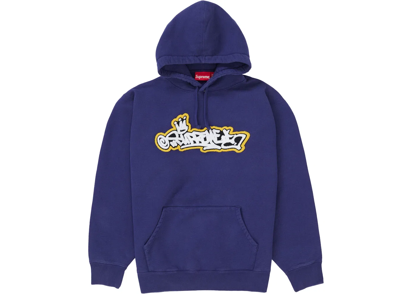 Мужская худи с капюшоном Supreme Sweatshirt, Washed Navy