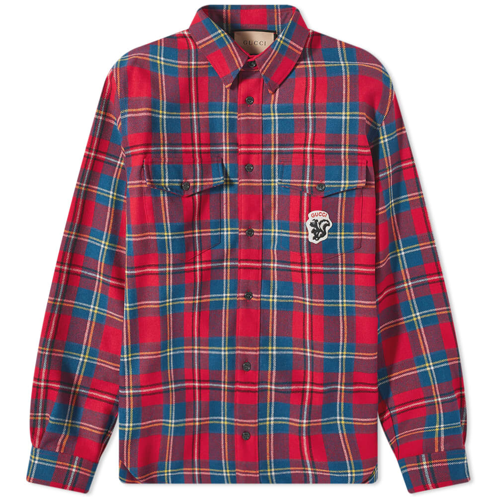 

Рубашка Gucci Checked Logo Flannel Shirt