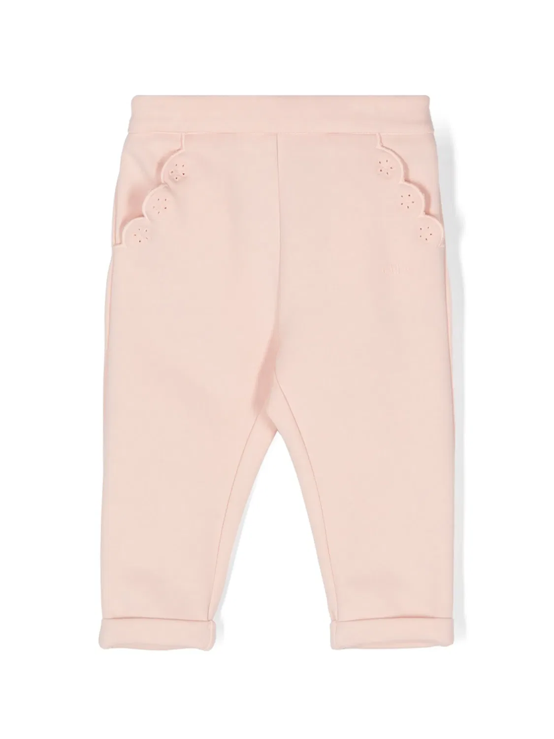 Штаны с вышивкой Chloé, розовый