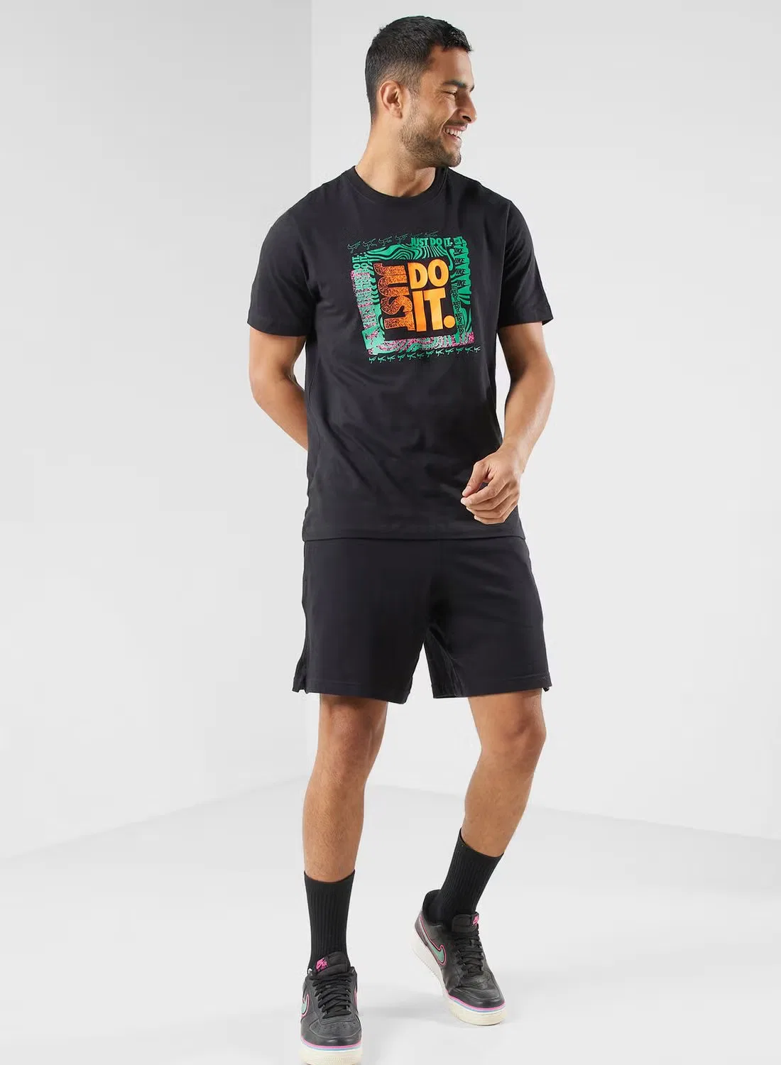 Шорты спортивные с эластичным поясом Club Nike, черный — фото 2