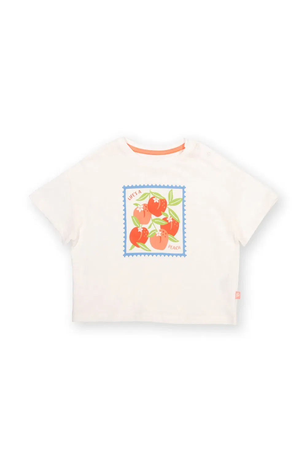 Футболка с принтом Life'S A Peach Kite, Cream