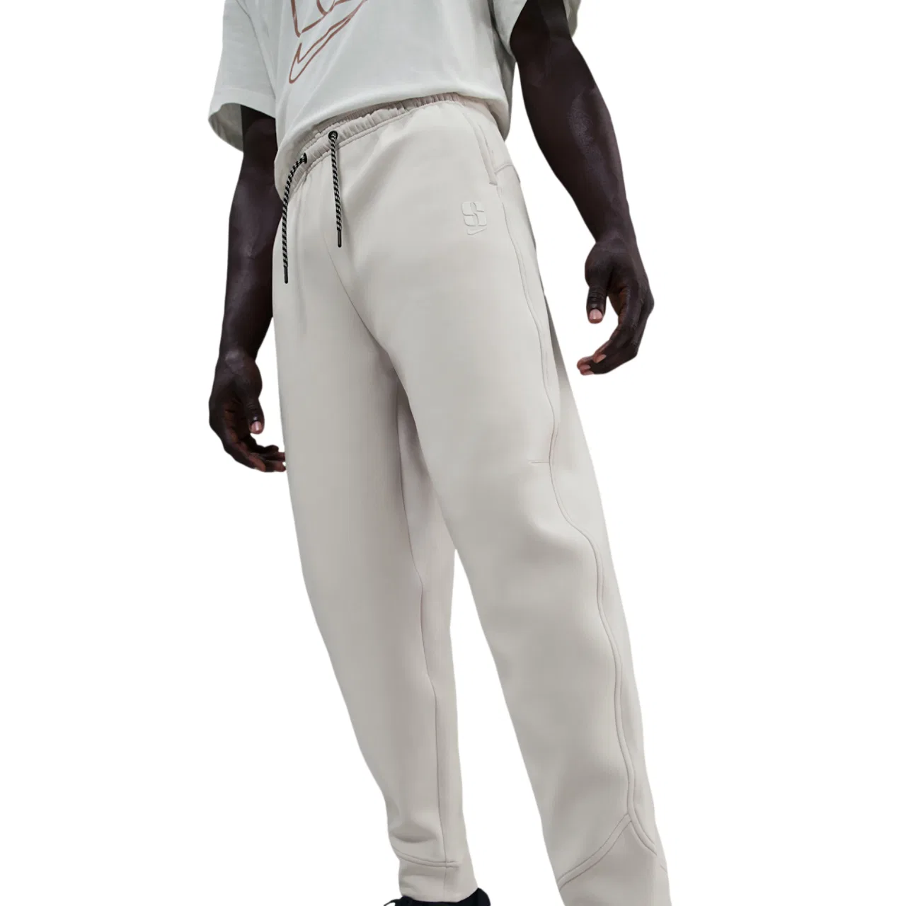 Женские баскетбольные брюки Dri-FIT Sabrina Signature Nike, цвет Lt Orewood Brown/Sail/Washed Coral