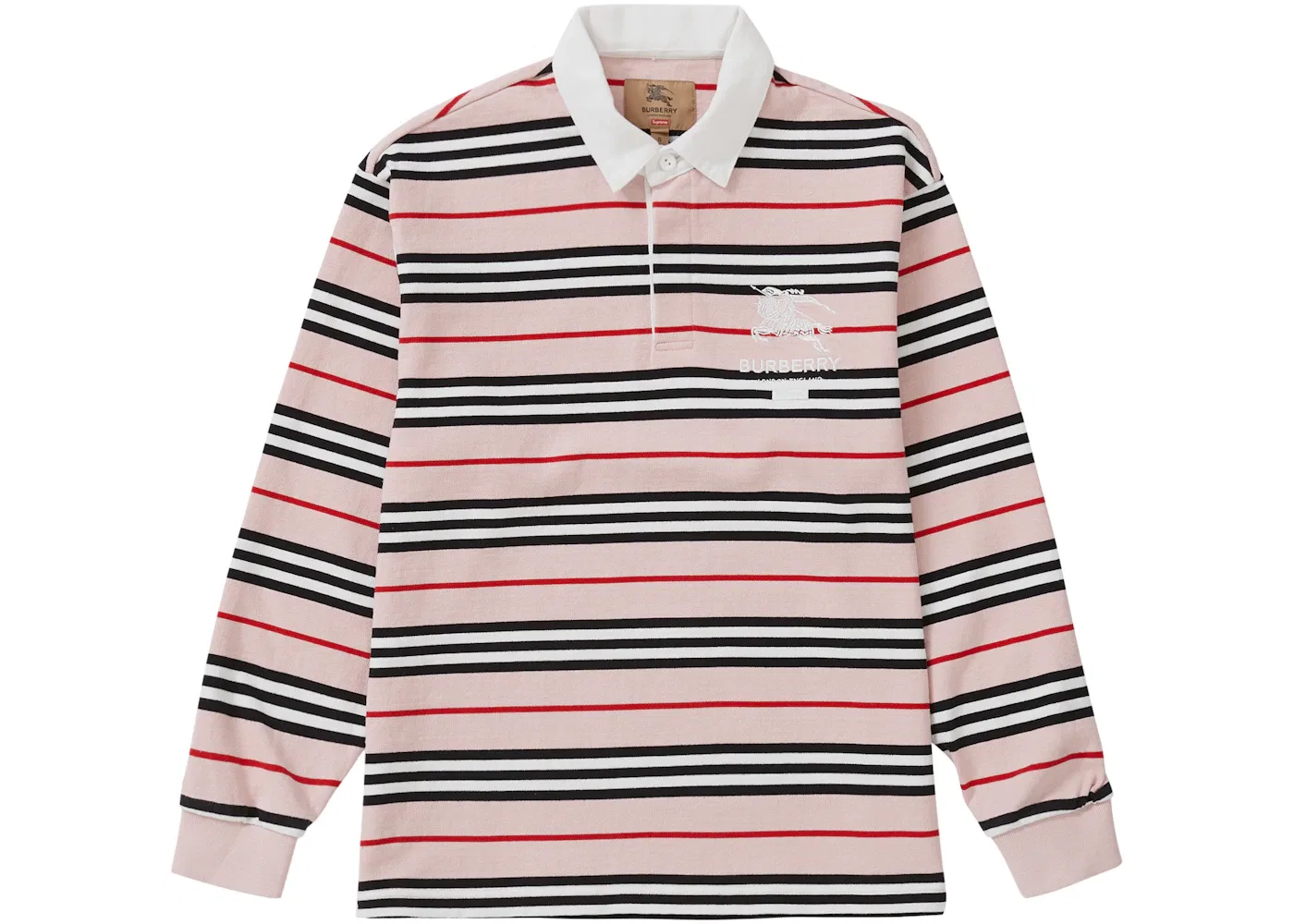 Мужская рубашка-регби Supreme Burberry Rugby, Pink