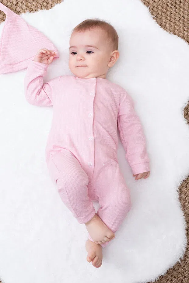 Детский комбинезон для девочек с принтом Bubito, Pink