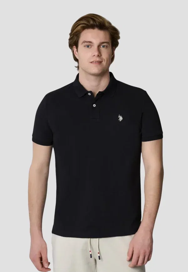 Футболка с вышивкой U.S. Polo Assn. black, черный