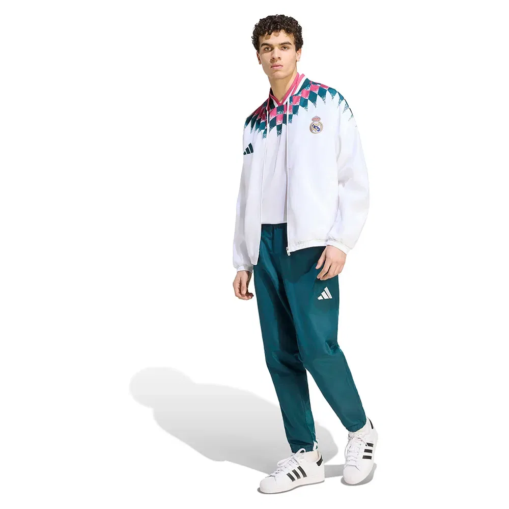 Мужские спортивные брюки с принтом Real Madrid Adidas, Blue — фото 4