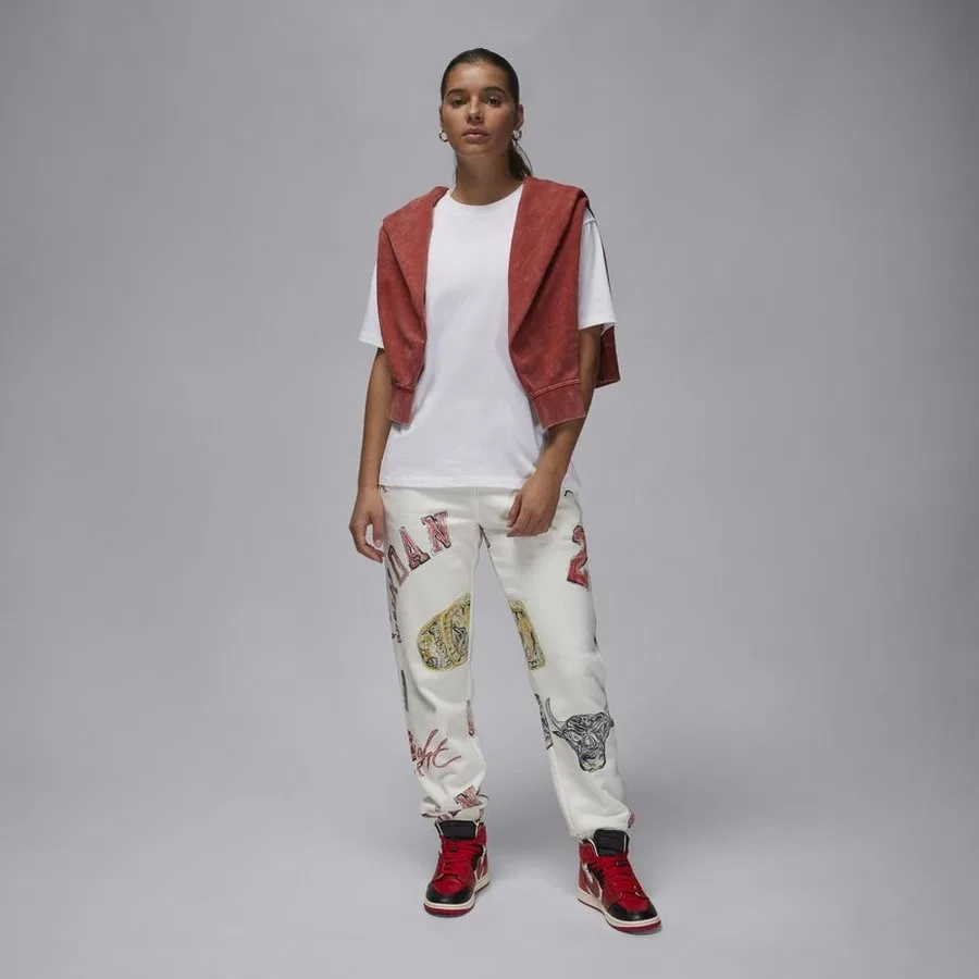 Спортивные брюки с принтом Jordan Brooklyn Fleece Nike, Разноцветный — фото 2