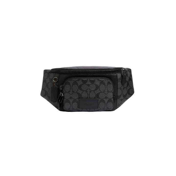 

Сумка Coach Outlet Track Belt In Signature Canvas, бронзовый/темно-серый/черный