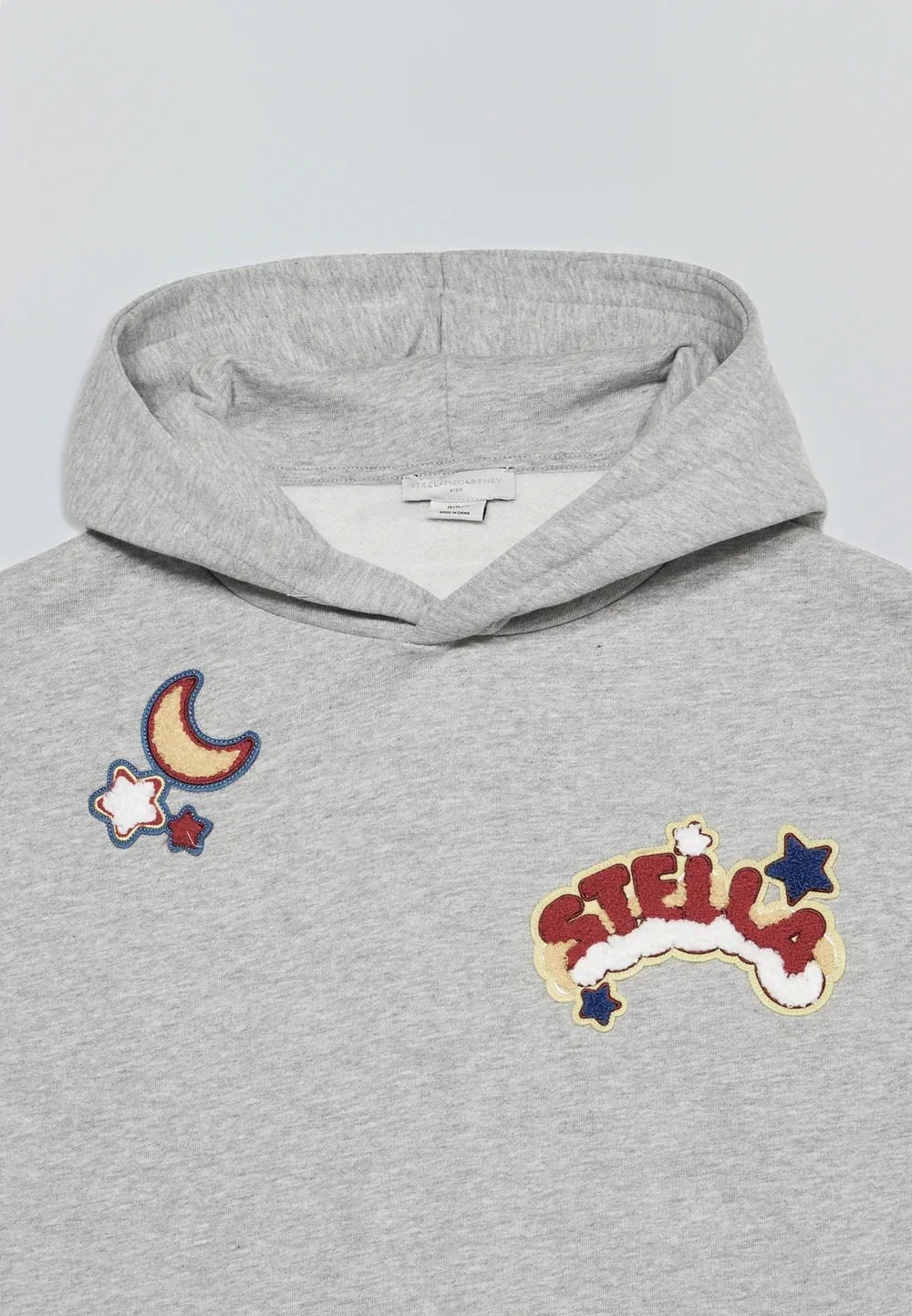 Толстовка с капюшоном Stella Mccartney Kids, Grigio Medio — фото 4