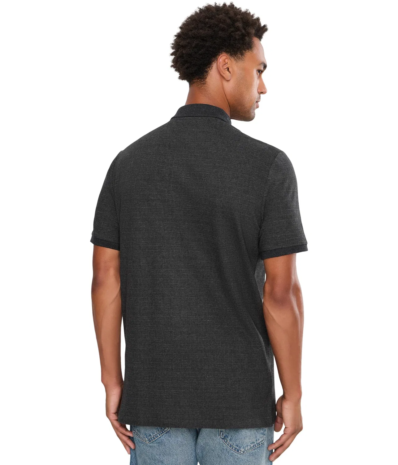 Классическая поло-рубашка из эластичной сетки Polo Ralph Lauren, Small Glen/Windsor Heather — фото 4