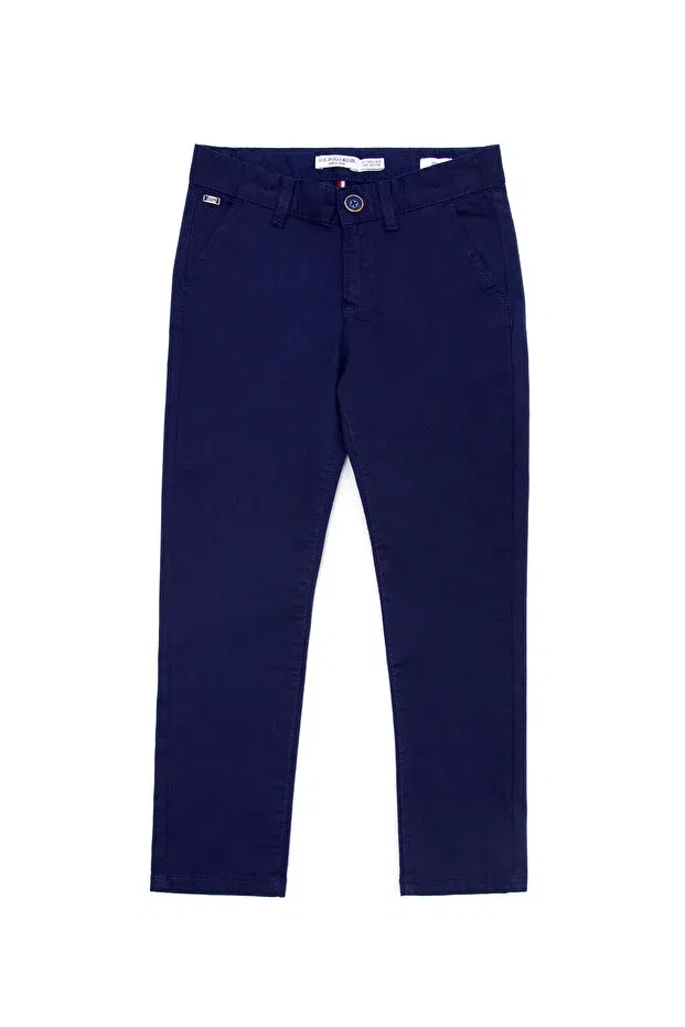 Детские брюки для мальчиков хлопковые U.S. Polo Assn., Navy Blue — фото 2