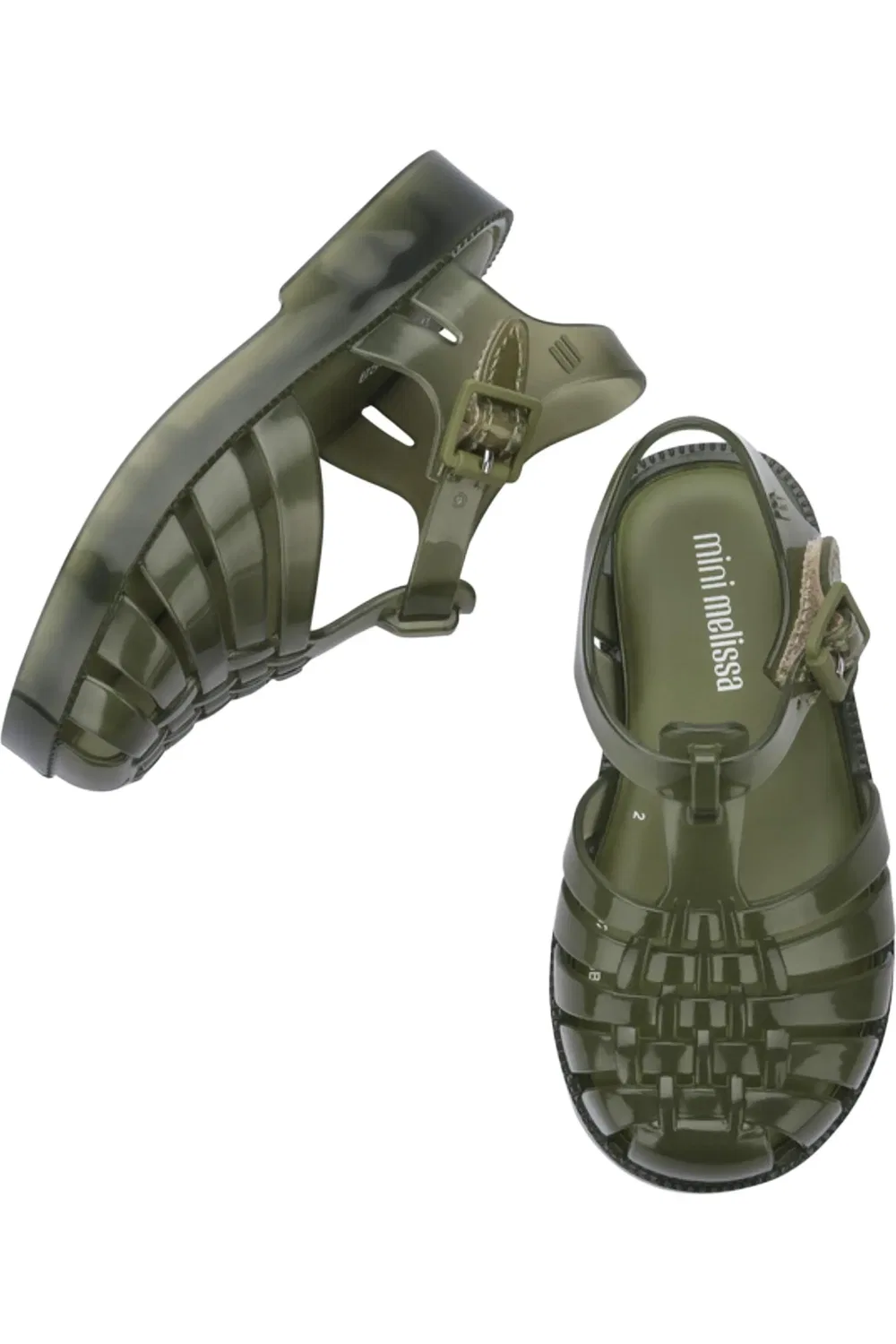Сандалии детские с ароматом фруктов Possession Mini Melissa, Transparent Green — фото 3