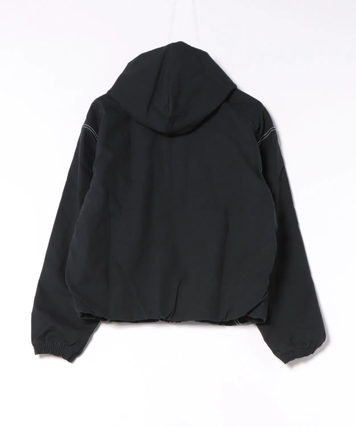 Женская куртка оверсайз с капюшоном и брендом NIKE, Black — фото 2