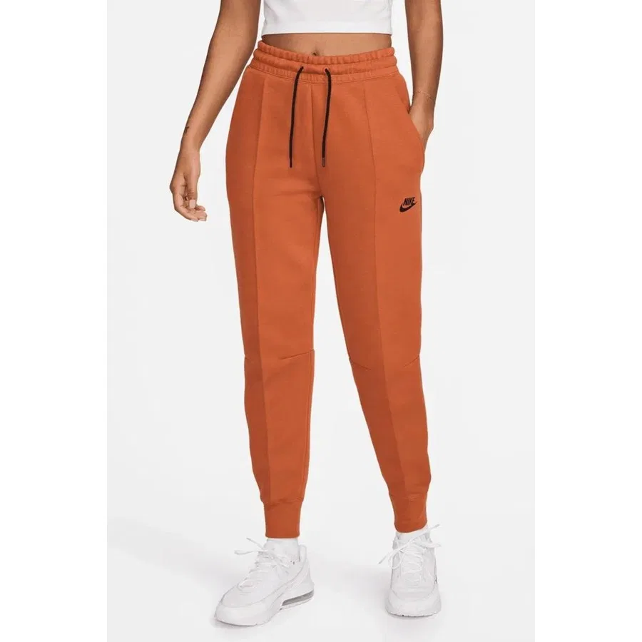 Женские спортивные брюки из футера Tech Fleece с заниженной талией, модель Mr Jogger, Nike, Кремовый