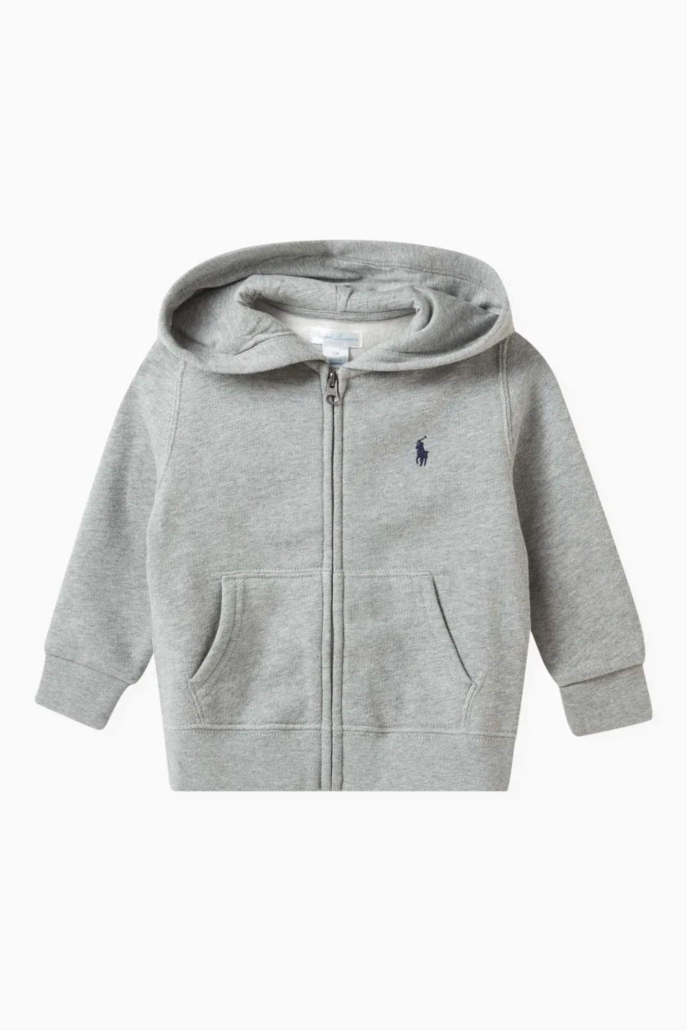 Худи на молнии с логотипом хлопковое Polo Ralph Lauren